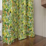 Beautiful colourful drape, natural, matt, botanical pattern