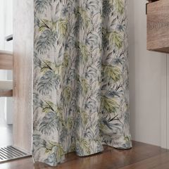 Fashionable natural drape, matt, floral-leaf pattern
