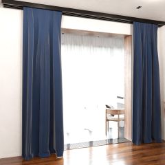 Blackout blackout curtain, blackout, matt, made to measure, dark blue